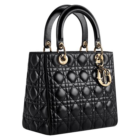 black dior lady bag